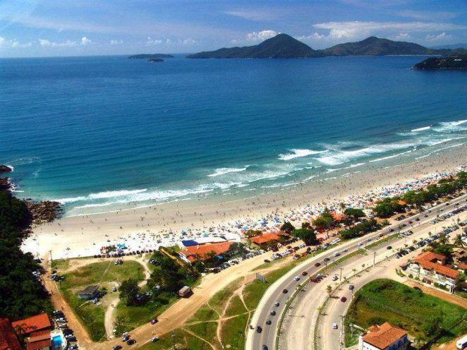 Apartamento de Frente para o Mar Ubatuba Bagian luar foto